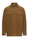 Long Sleeve Corduroy Overshirt Brown
