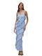 Καλοκαιρινό Maxi Κομπινεζόν Φόρεμα Cashmere Blue