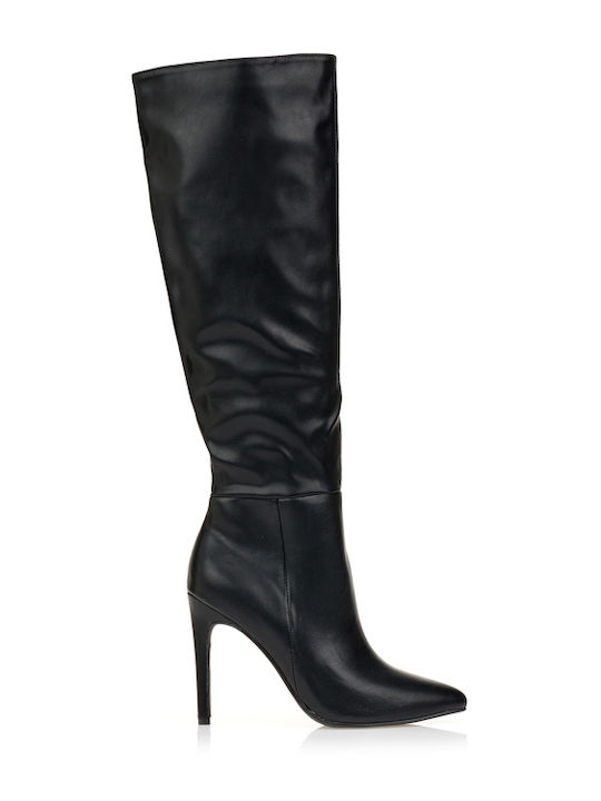 Damenstiefel mit Hochabsatz Schwarz