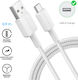 Anker Cablu de date cu încărcare rapidă 18w USB-A la USB-C împletit 480 Mbps 0.9m alb