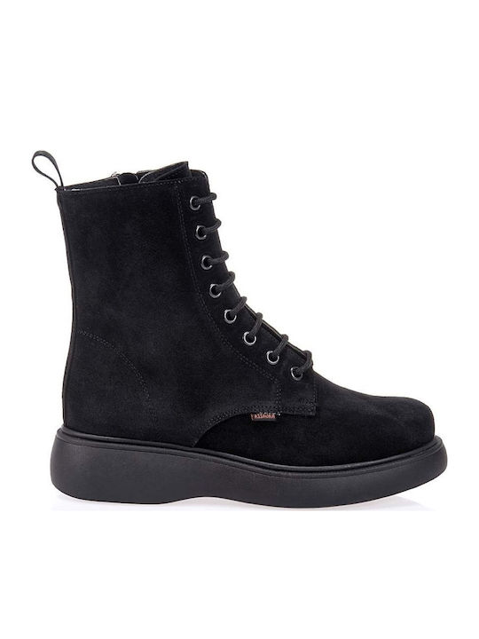 Ragazza Suede Γυναικεία Μποτάκια Μαύρα