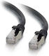 3M S/FTP Cat.6a (Gigabit) Мрежов Кабел Ethernet 3м Черен
