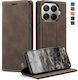 Caseme 013 Xiaomi 17t 5g Retro Leather Book Bro...