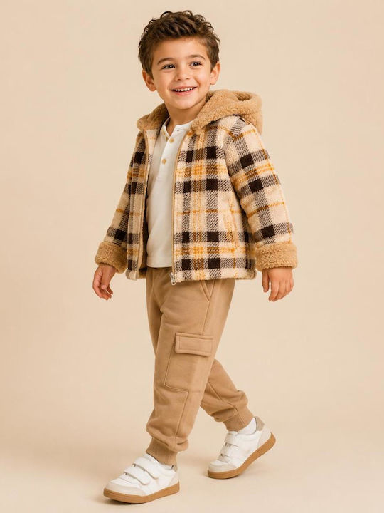 Kids Set with Pants 3 Pieces Beige
