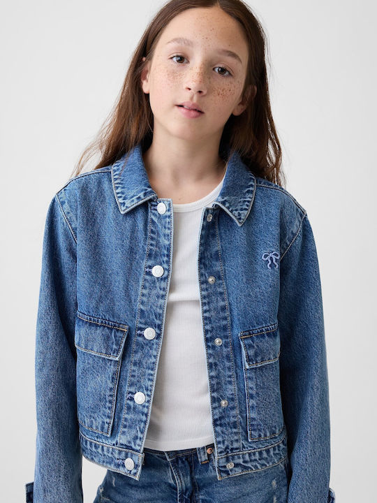 GAP Kids Denim Jacket Short Medium Wash