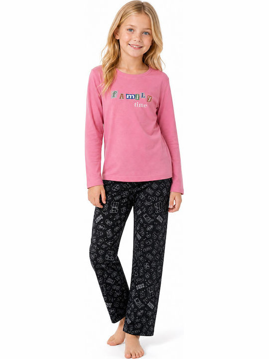 Comfort Kinder-Nachtwäsche Baumwoll Rosa