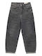 High Rise Women's Jean Pants in Mom Fit Grey