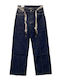 High Rise Women's Jean Pants in Wide Leg Style