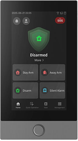 Hikvision Hikvision Sicherheits-Zugangskontroll-Tastatur mit Bildschirm in Schwarz Farbe DS-PK670W