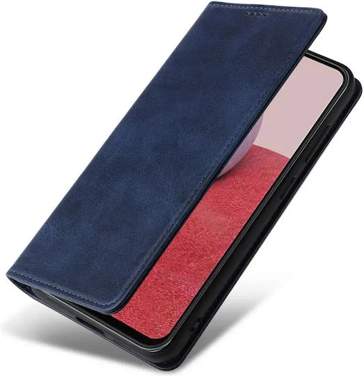 Book Piele Artificială Albastru Marin Redmi 14C / Poco C75 Realme C75
