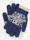 Blaue Wollene Handschuhe