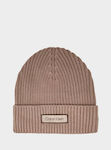 Calvin Klein Männer Beanie Mit Rib Strick in Br...