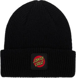 Santa Cruz Beanie Unisex Căciulă Tricotată în Culoare Neagră