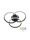Vivalux MEDELIN-C Ceiling Light 49.4 cm Black with Integrated LED