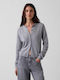 Korte Gestrickte Damen Strickjacke Heather Grau