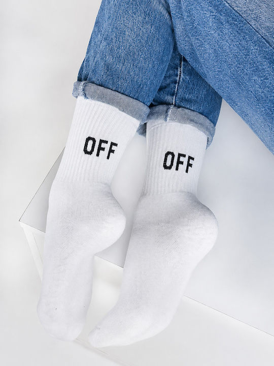 Sock Ing Дамски Чорапи Бели