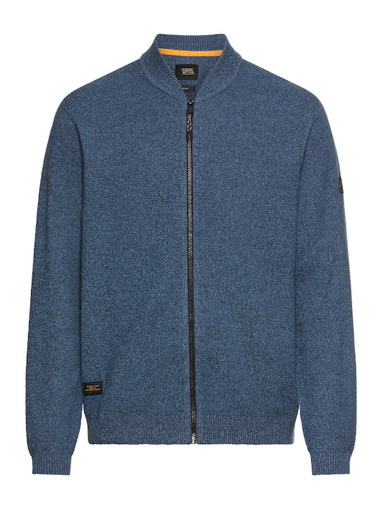 Men's Knitted Cardigan Light Blue