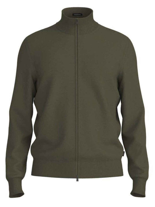 Men's Knitted Green Cardigan