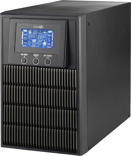 Power On TOL-1000 UPS (VFI) On-Line 1000VA Mit 3 Schuko Steckdosen