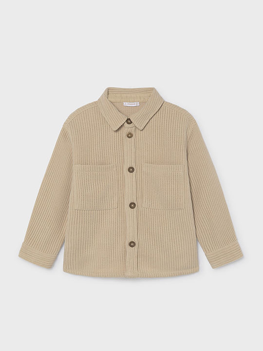 Mayoral Kinderhemd Langärmelig Beige