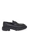 Leather Men's Loafers in Black Colour