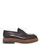 Leather Men's Loafers in Brown Colour