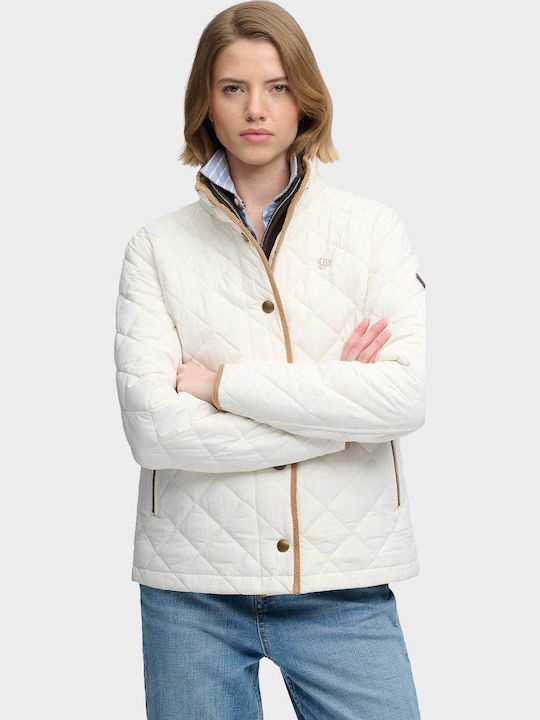 Superdry Μπουφάν Off White