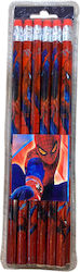 Spiderman Set 12 Pencils With Eraser