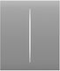 Ajax Center Button 2-Gang Fog Central Front Plate Frame 3 4 Or 5-Position Wireless Double Light Control Switch Grey