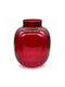Dekorative Vase Glas Rote 15.5xH20cm