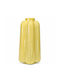 Dekorative Vase Glas Gelb 13xH25cm