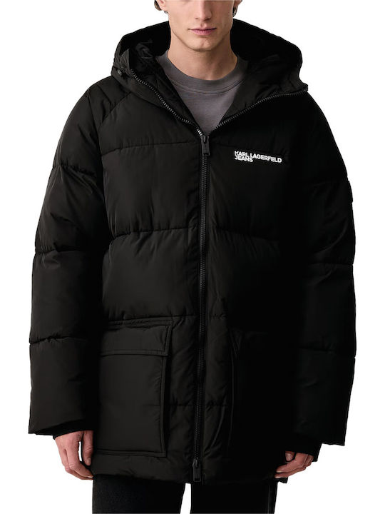 Karl Lagerfeld Мъжко яке Puffer Черно