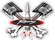 Универсален Декоративен Стикер Piston Lux Label 2бр 47766p Print