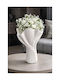 SteweHome SteweHome Dekorative Vase Kunststoff Weiß Y25cm