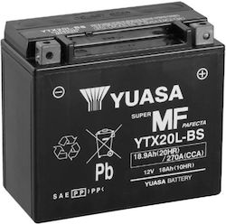 Yuasa Baterie pentru motociclete YTX20L 270A cu Capacitate 18Ah
