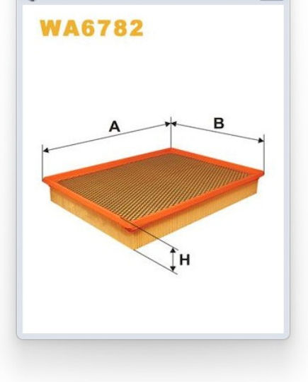 Wa6782 Car Air Filter Fiat Croma II Opel Vectra C 1.6-1.8 02 Wix