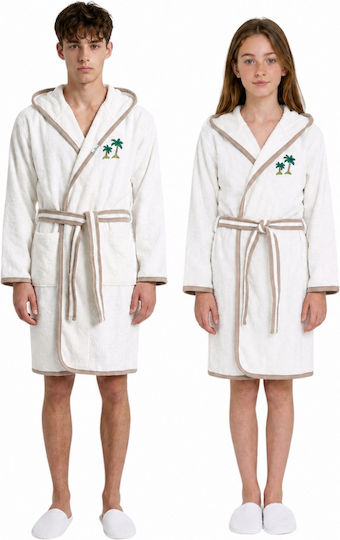 Ramel Kids Bathrobe Beige Hooded
