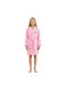 Ramel Kids Bathrobe Pink Hooded