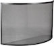 Viometal Metallic Fireplace Screen 80x53cm Black