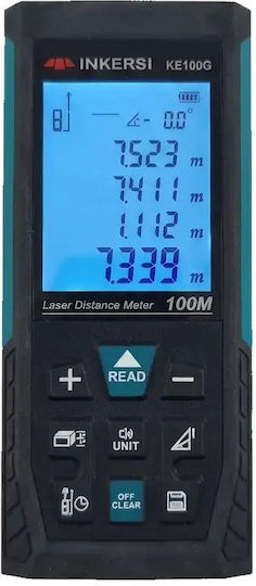GVDA Măsurător Laser INKERSI KE100G cu Capacitate de Măsurare 100m