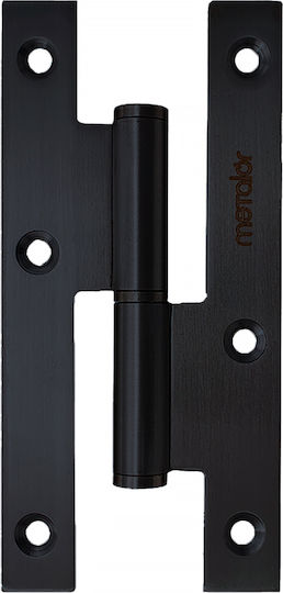 Френски Прост Неръждаема Стомана 304 За Вътрешни Врати 120x58mm Черен Metalor 100-bs12