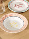S-d Soup Plate Porcelain Orange 22.5cm Diameter
