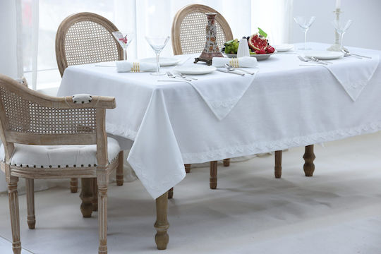 Liolios Home Tablecloth Ivory 40x40cm