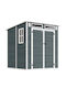 Kunststoff Gartenhaus M1.82xB1.82xH1.96m 84H-500V01 Grau
