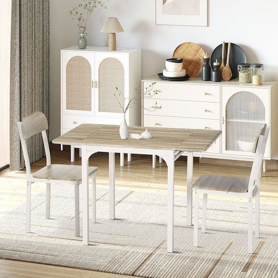 Kitchen Table with 1 Chair 110x70cm