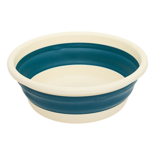 5Five Folding Round Cleaning Bucket 38x38x14cm Capacity 8lt Blue