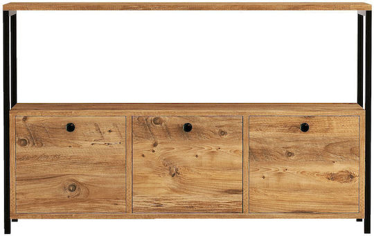 Sideboard from Wood & Metal Black 120x30x75cm Sideboard from Wood & Metal Black 120x30x75cm
