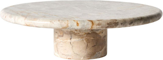 Muubs Decorative Marble Beige Platter 30x30x8.5cm