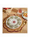 S-d Round Wicker Red Placemats 38cm