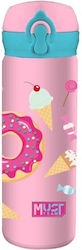 Must Team Stainless Steel Kids Thermos Water Bo...